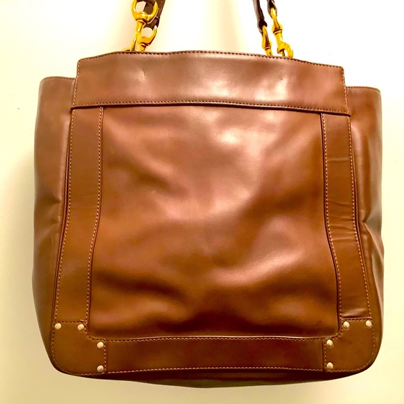 RARE CHLOE Brown Red Leather Shoulder Bag - Picture 4 of 12